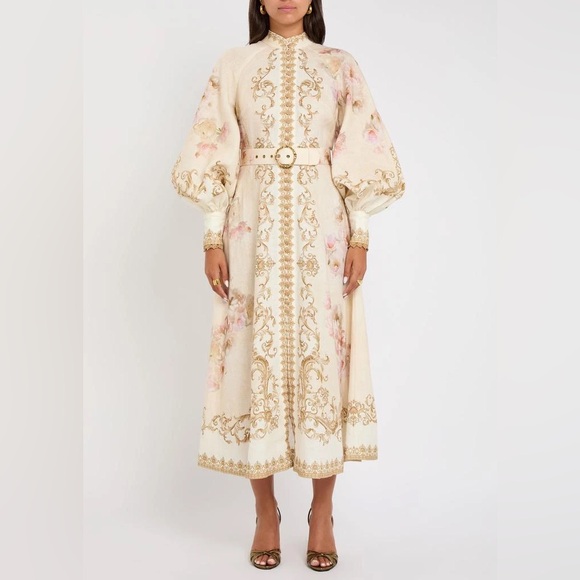 ZIMMERMANN Hypnotic buttoned midi dress $1200 NEW without tag - Picture 2 of 10